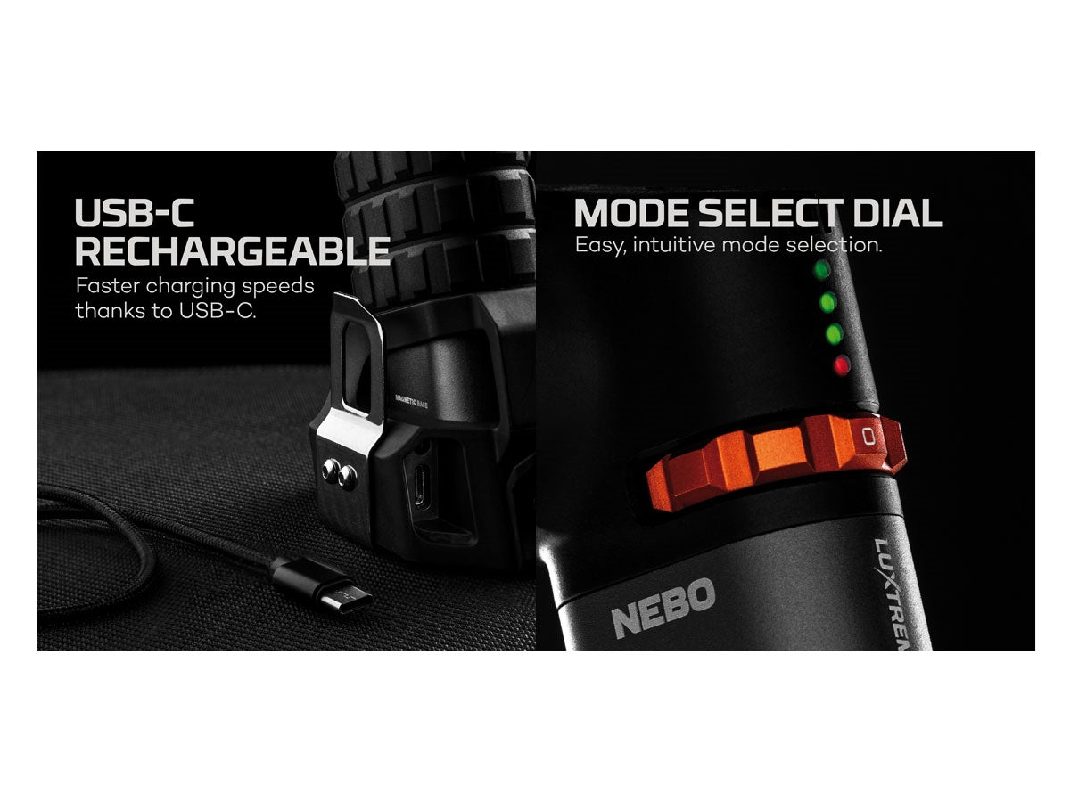 NEBO LUXTREME SL50 SPT-1003 - ghiera posteriore e base magnetica