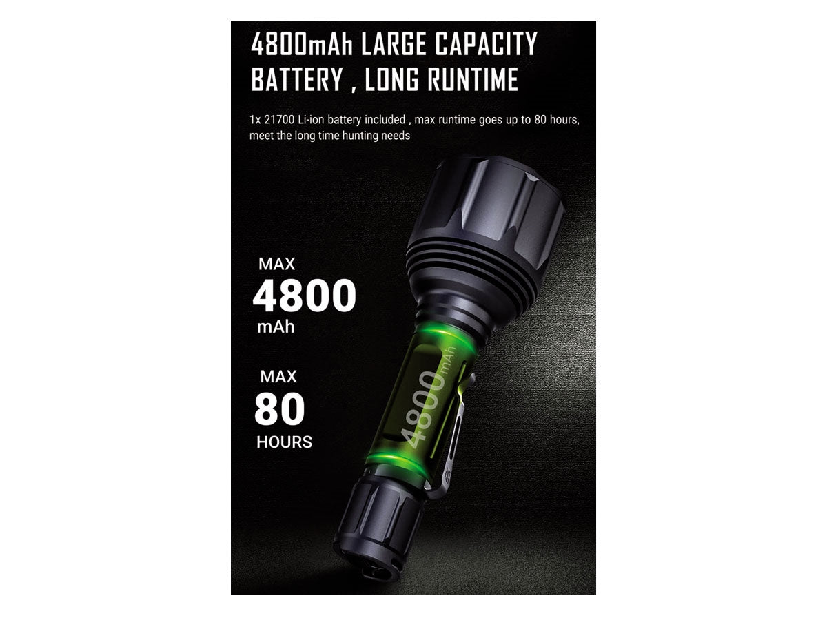 Nextorch Hunting Set T7 Max (1100 mt) Ricaricabile 1200 Lumens Led - foto 4
