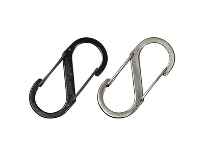 Niteize S-Biner #4 Stainless Steel Black (SB4-03-01) Or Silver (SB4-03-11)