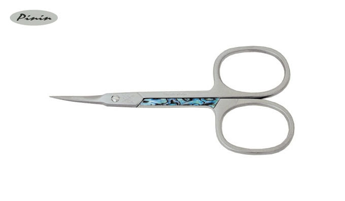 Pinin Forbici Pelli A Lancia Inox Curve De Luxe Abalone 3,5"