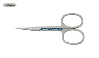 Pinin Forbici Pelli A Lancia Inox Curve De Luxe Abalone 3,5"