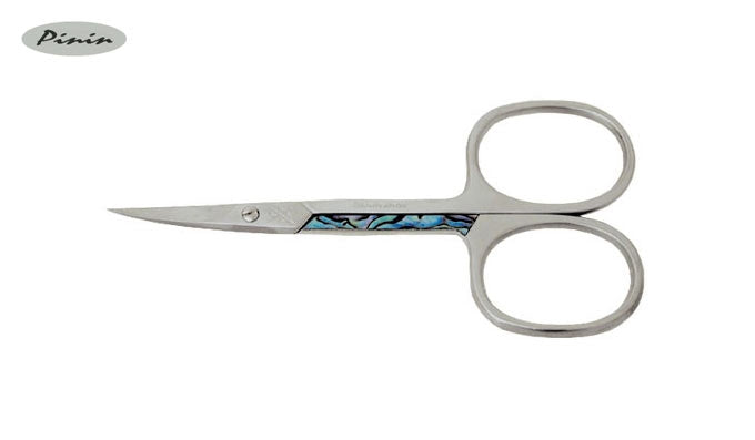 Pinin Forbici Pelli Inox Curve De Luxe Abalone 3,5"