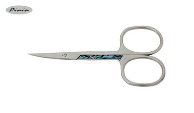 Pinin Forbici Pelli Inox Curve De Luxe Abalone 3,5"