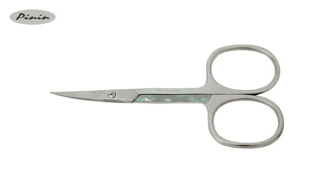 Pinin Forbici Pelli Inox Curve De Luxe Madreperla 3,5"