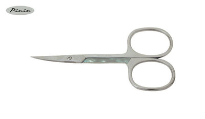 Pinin Forbici Pelli Inox Curve De Luxe Madreperla 3,5"