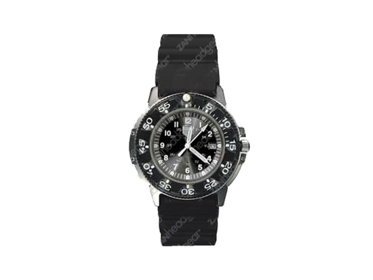 Ram Dive Watch nero 45mm quarzo giapponese lunetta unidirezionale bussola liquido sub 100m