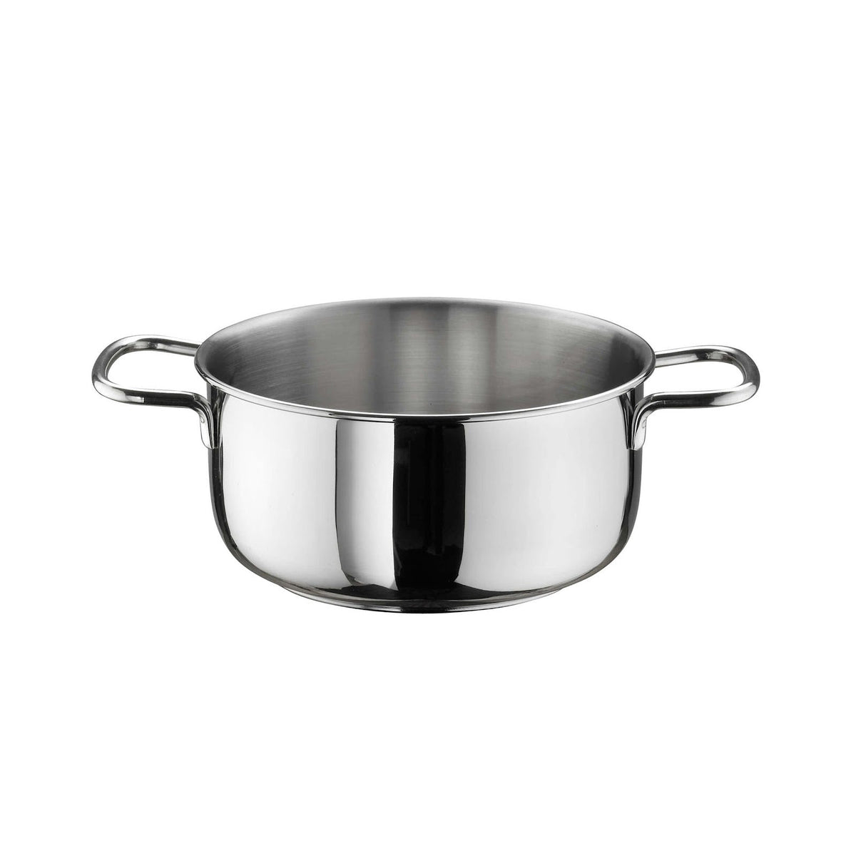 Pinti Prima Casseruola Alta 2 Manici in Alluminio Antiaderente Effetto Pietra 16 cm