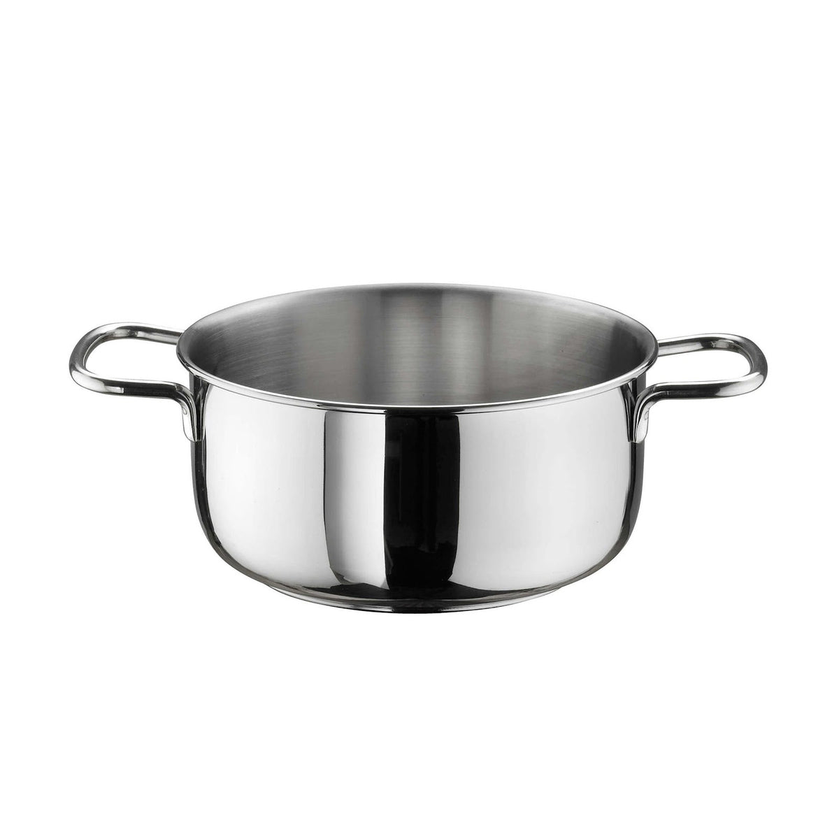 Pinti Prima Casseruola Alta 2 Manici in Alluminio Antiaderente Effetto Pietra 18 cm