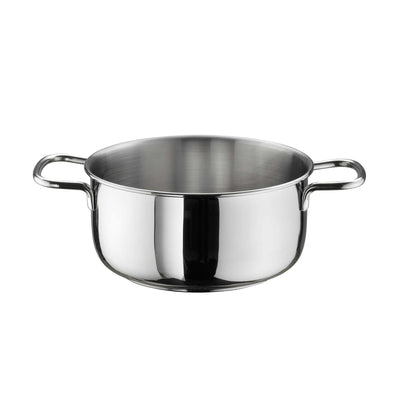 Pinti Prima Casseruola Alta 2 Manici in Alluminio Antiaderente Effetto Pietra 18 cm