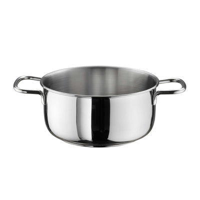 Pinti Prima Casseruola Alta 2 Manici in Alluminio Antiaderente Effetto Pietra 20 cm