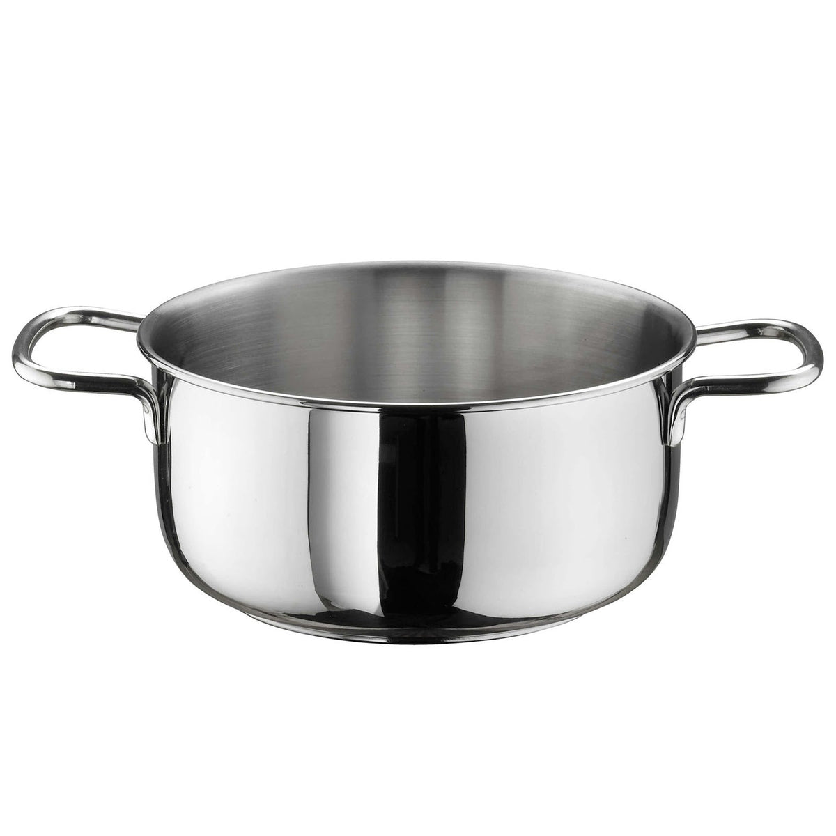 Pinti Prima Casseruola Alta 2 Manici in Alluminio Antiaderente Effetto Pietra 26 cm