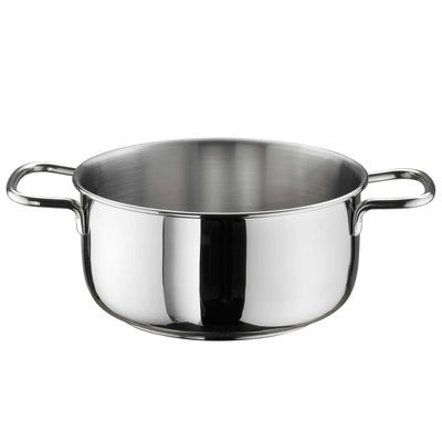 Pinti Prima Casseruola Alta 2 Manici in Alluminio Antiaderente Effetto Pietra 26 cm