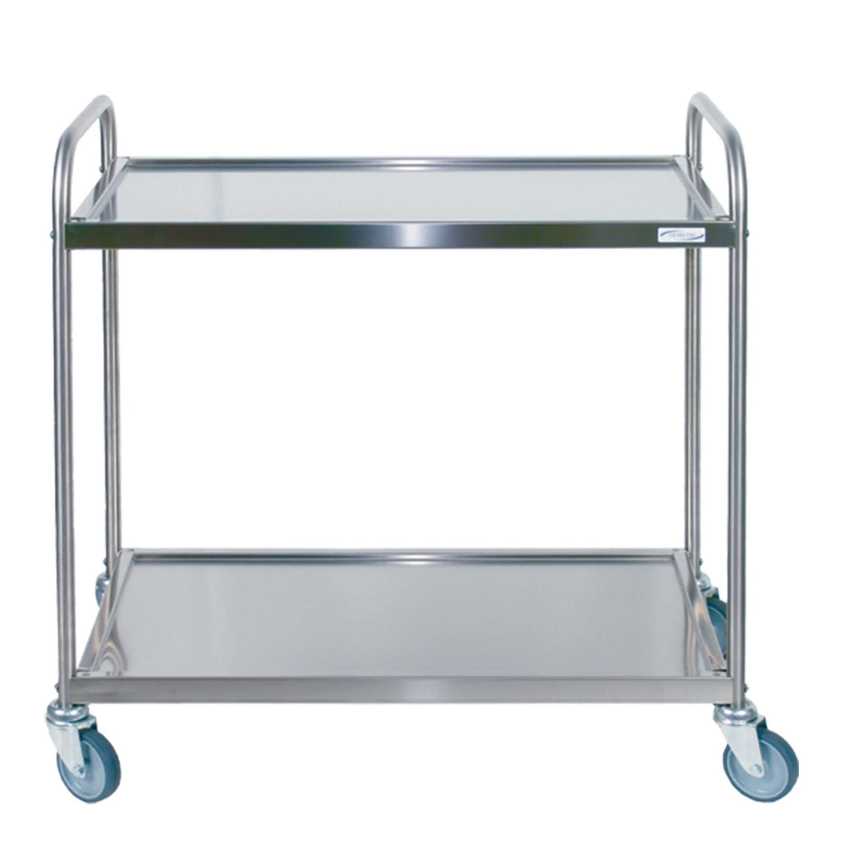 Gi.Metal Carrello di Servizio 2 Piani in Acciaio Inox 103x52 cm H 93 cm