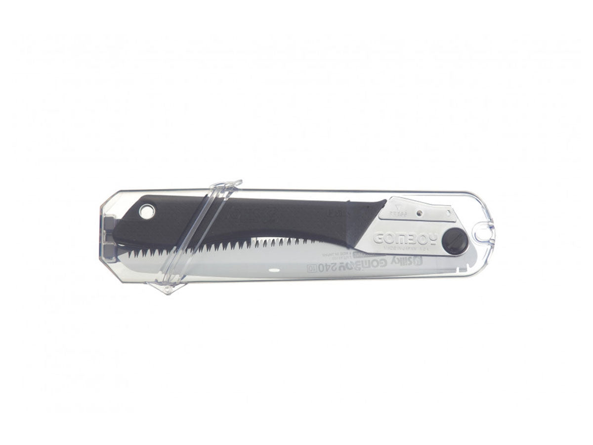 Silky Gomboy 121-24 vista laterale lama aperta denti medi