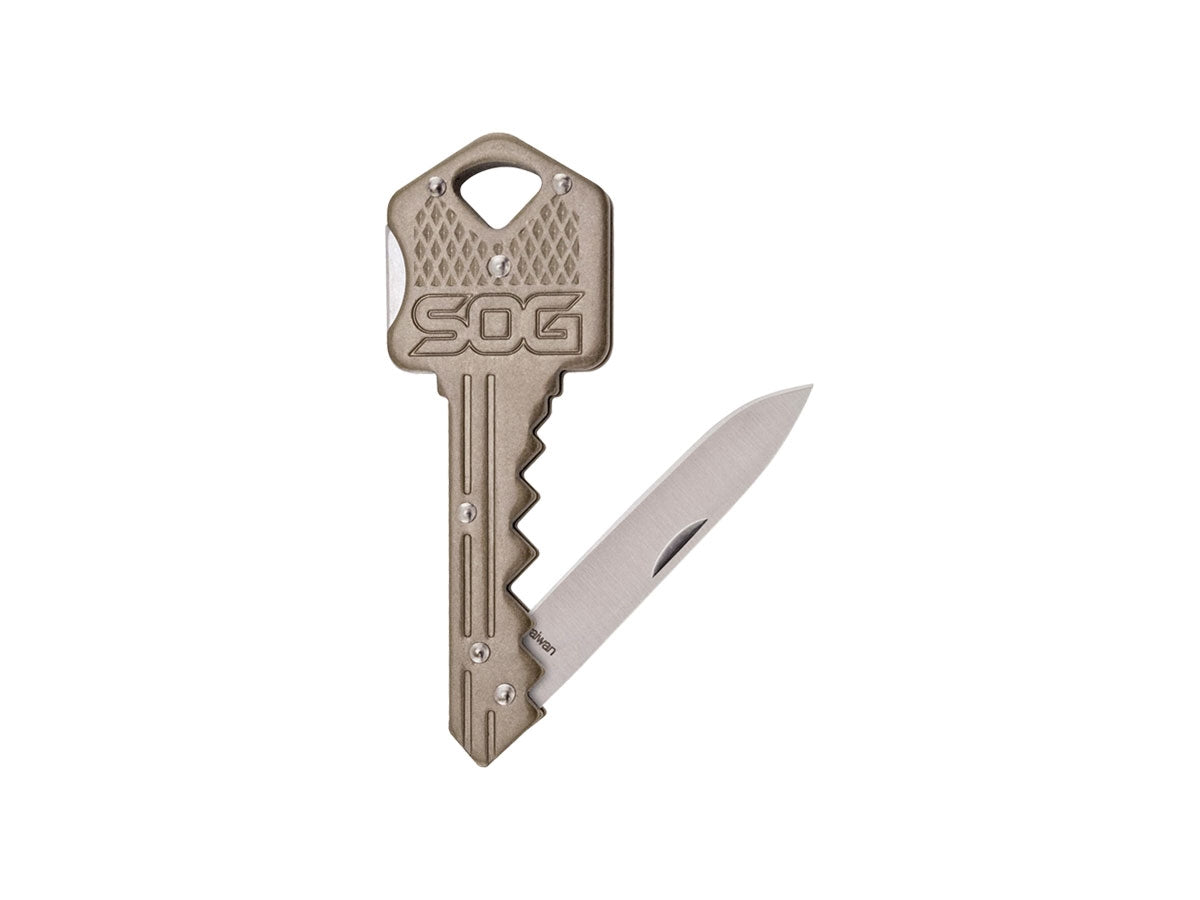 Sog Key Knife Brass KEY102-CP