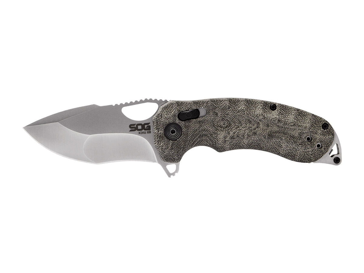 Sog Kiku Xr Natural Linen Micarta 12-27-01-57