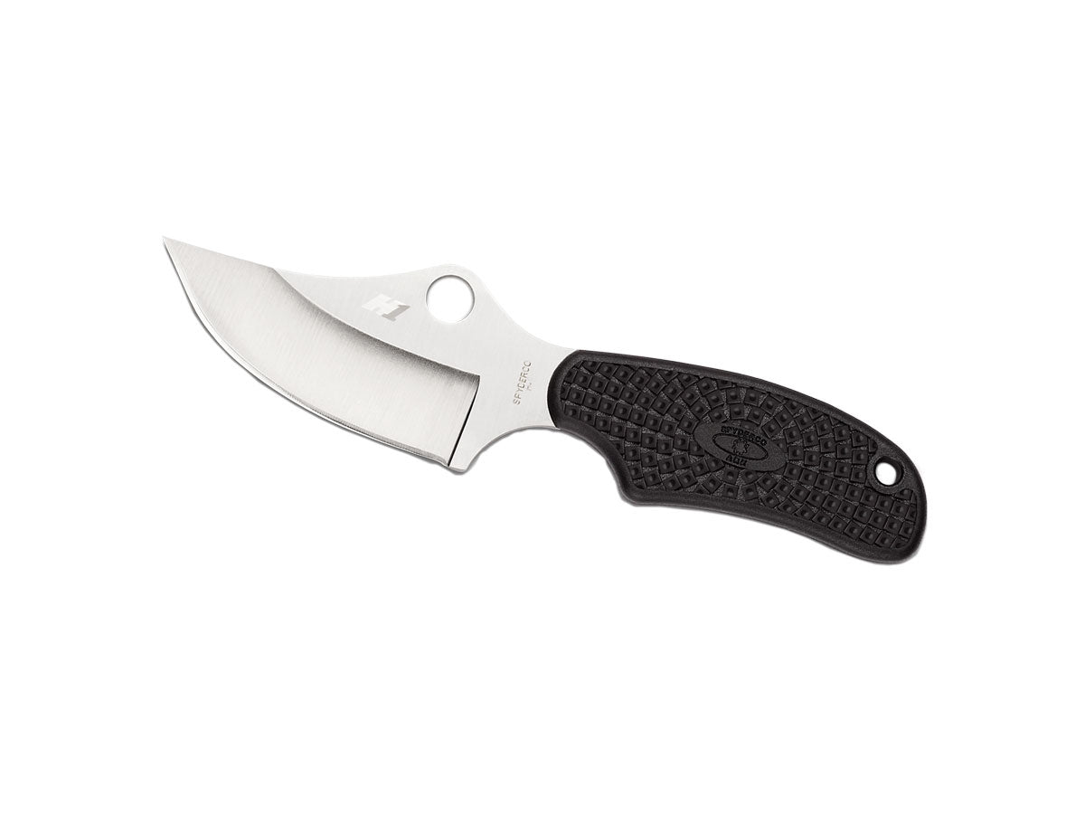 Spyderco ARK FB35PBK Always Ready Knife, lama H-1 punta clip curva anticorrosione, FRN nero