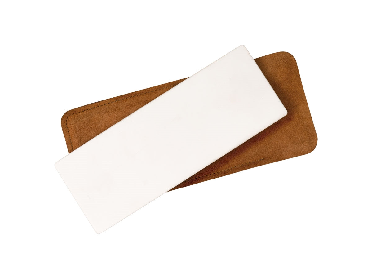 Spyderco Bench Stone 306UF ceramica ultra-fine 3x8 pollici senza olio custodia pelle Made in USA