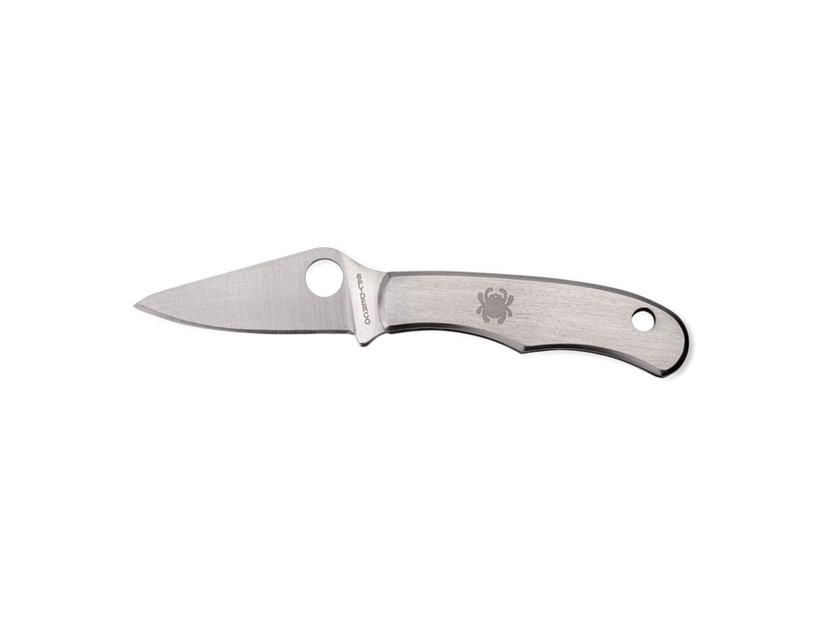 Spyderco Bug C133P slipjoint non bloccabile, lama 3Cr13 piatta rettificata, manico acciaio incidibile
