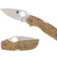Spyderco Chaparral Birdseye Maple C152WDP Compression Lock, gentleman's folder, Made in USA