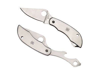 Spyderco ClipiTool C175P lama non bloccabile, cacciavite e apribottiglie integrati, clip acciaio