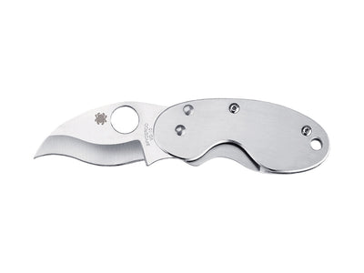 Spyderco Cricket C29P lama VG-10 a S rovesciata PlainEdge, manico acciaio, Reeve Integral Lock