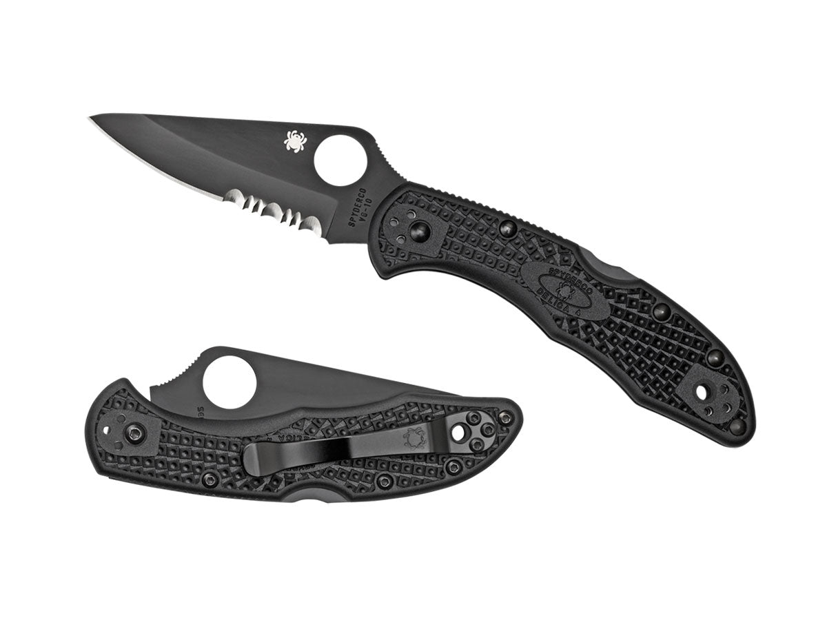 Spyderco Delica 4 C11PSBBK 71 gr, Back Lock, clip 4 posizioni, Made in Japan