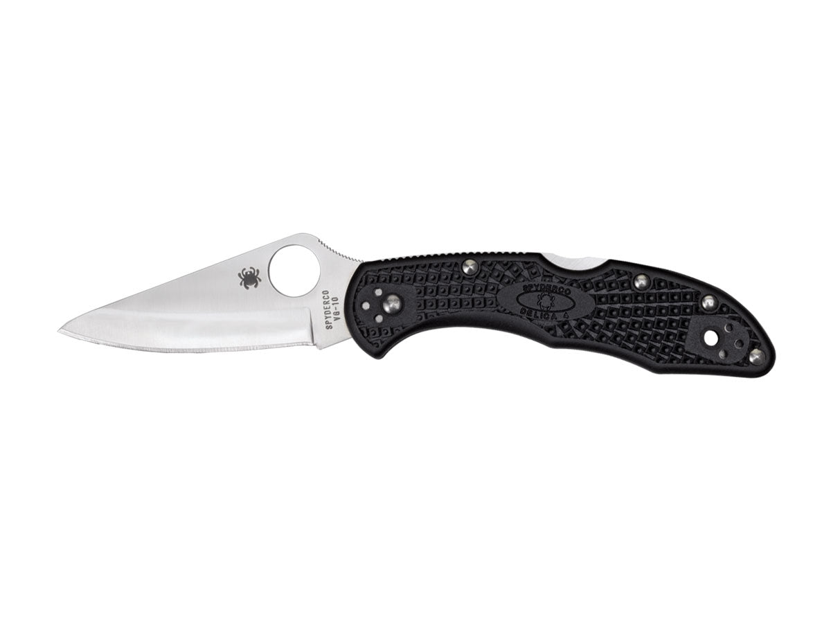 Spyderco Delica 4 C11PBK lama VG-10 7,3 cm, manico FRN nero, totale 18,1 cm