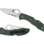 Spyderco Delica 4 C11PSFG Bi-Directional Texture, Back Lock, Made in Japan
