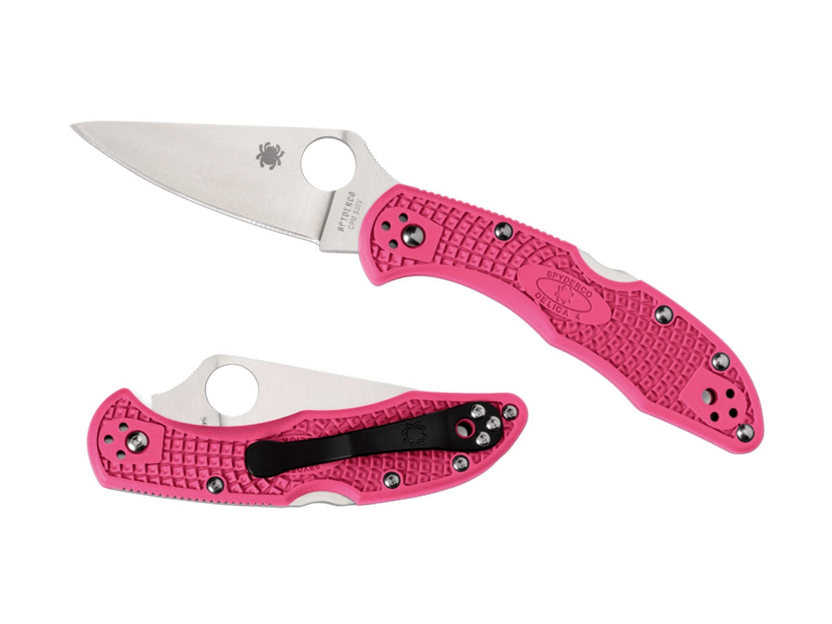 Spyderco Delica 4 C11FPPNS30V Back Lock, clip 4 posizioni, Made in Japan