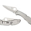 Spyderco Delica 4 C11P aperto, profilo lama VG-10 e manico acciaio inossidabile