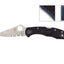 Spyderco Delica 4 Thin Blue Line C11FPSBKBL, lama VG-10 piatta, liner blu, tributo forze dell'ordine