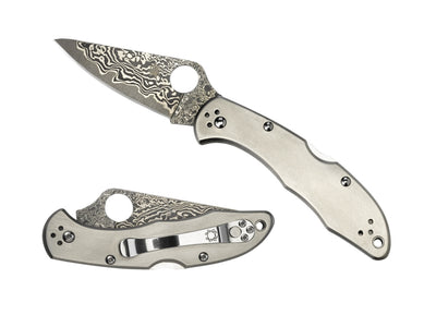 Spyderco Delica 4 C11TIPD manico titanio, Back Lock, Made in Japan