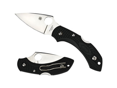 Spyderco Dragonfly 2 C28PBK2 dettaglio lama VG-10 e manico FRN nero Made in Japan