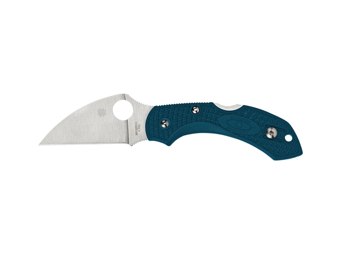 Spyderco Dragonfly 2 C28FP2WK390 lama Wharncliffe K390 filo dritto, manico FRN blu