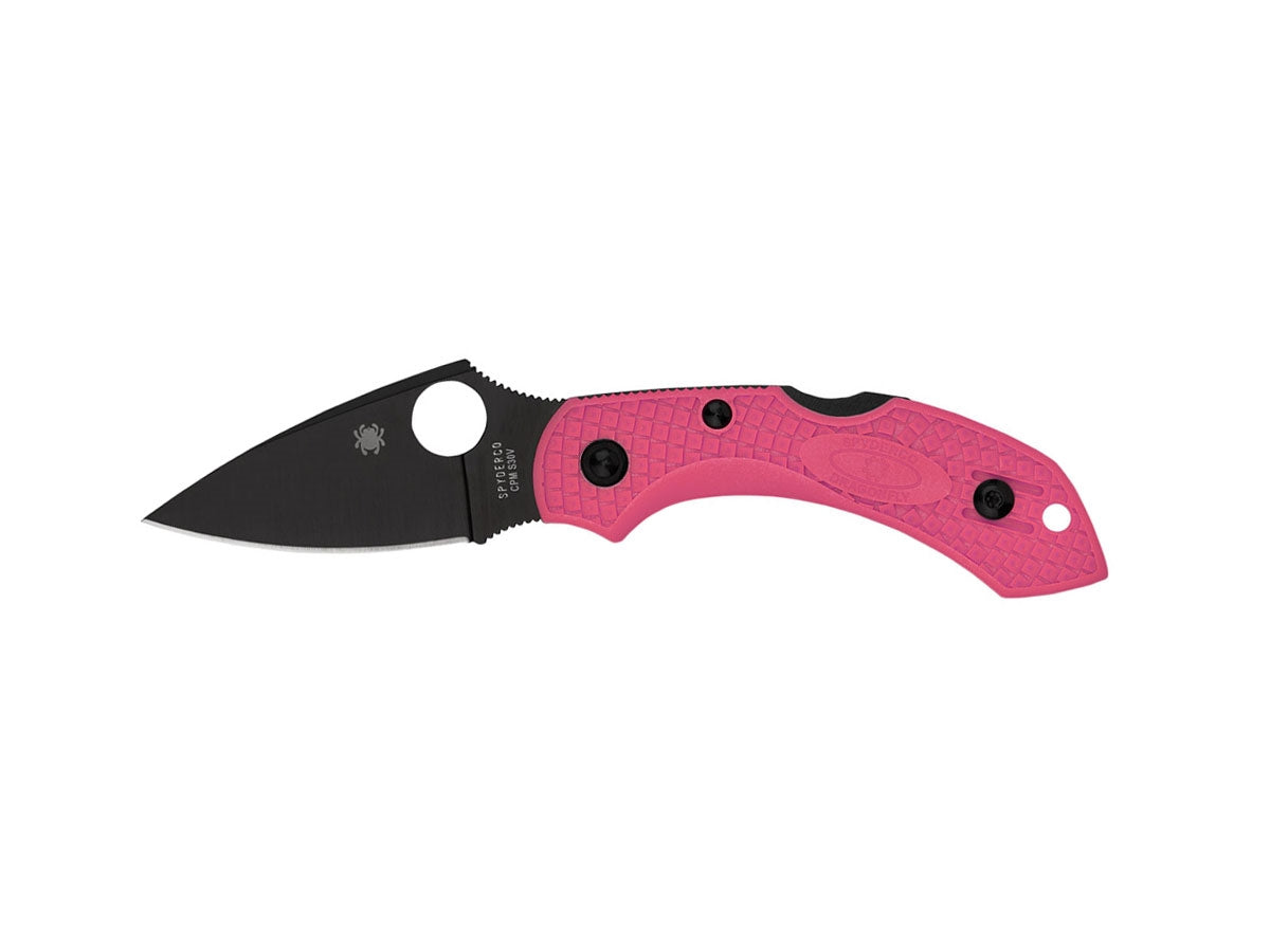 Spyderco Dragonfly 2 Frn Pink Plain Black Blade S30V C28FPPNS30VBK2