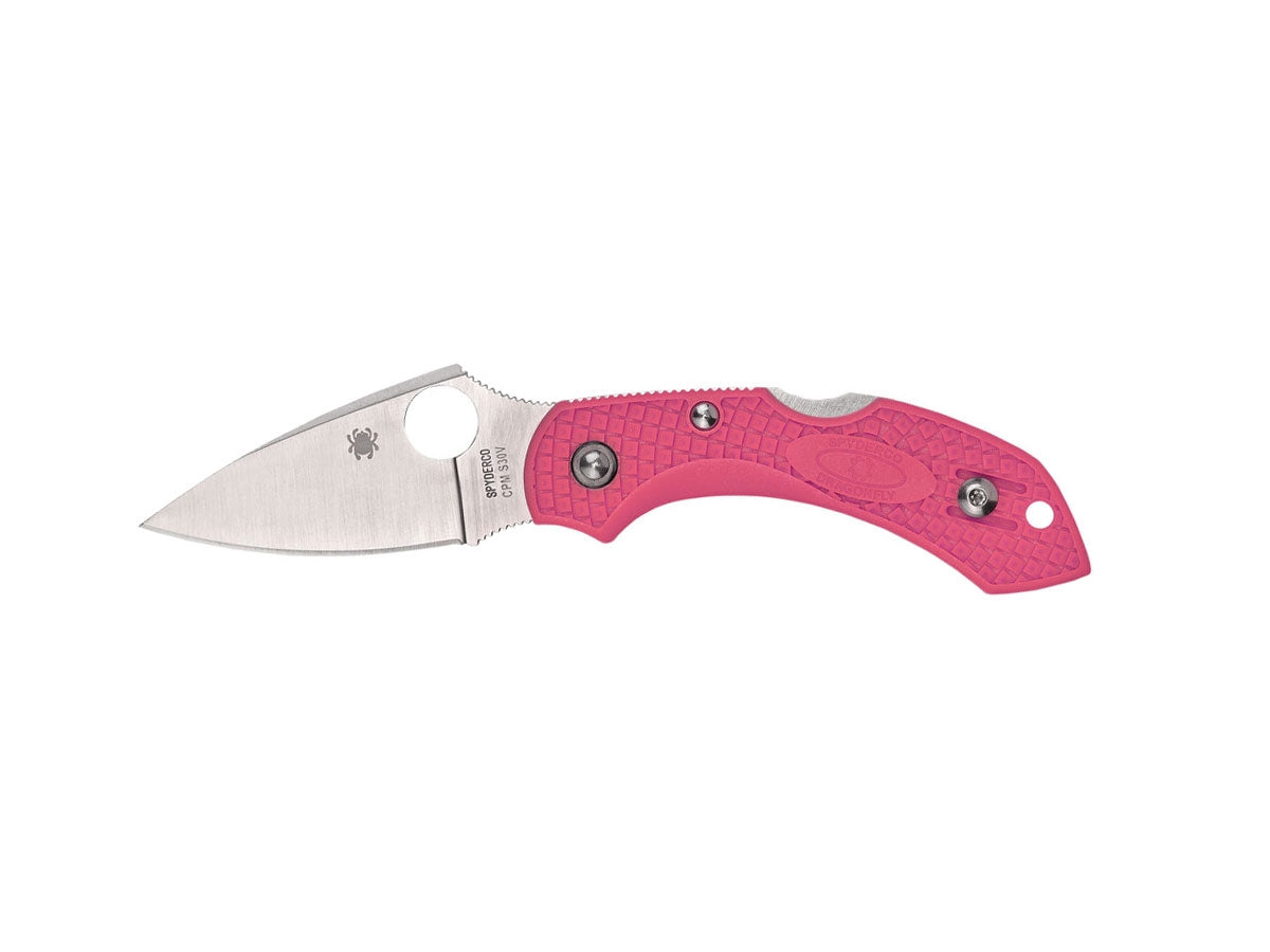 Spyderco Dragonfly 2 C28FPPNS30V2 lama CPM S30V americana, manico FRN rosa, Back Lock