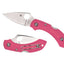 Spyderco Dragonfly 2 C28FPPNS30V2 dettaglio lama CPM S30V e manico FRN rosa