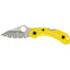 Spyderco Dragonfly 2 Salt C28SYL2 lama H-1 seghettata hollow ground, FRN giallo alta visibilità