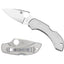 Spyderco Dragonfly C28P dettaglio lama VG-10 a foglia e manico acciaio inossidabile