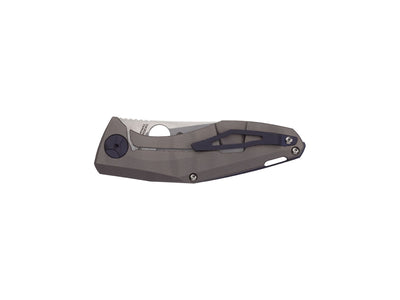 Spyderco Drunken C235CFTIP lama CPM S90V titanio palmato fibra carbonio - dettaglio lama