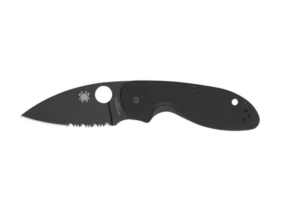 Spyderco Efficient C216GPSBBK lama 8Cr13MoV CombinationEdge ossido nero, manico G-10 ergonomico