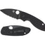 Spyderco Efficient C216GPSBBK dettaglio lama combo 8Cr13 nera e G-10 rivestimento antiriflesso