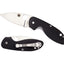 Spyderco Efficient C216GP dettaglio lama 8Cr13 flat grind e manico G-10 finitura satinata o nera
