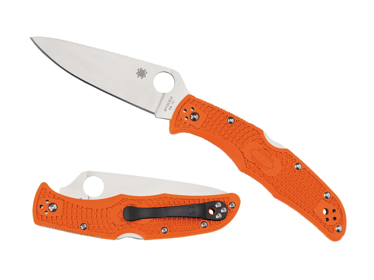Spyderco Endura 4 C10FPOR 96 gr, Back Lock, clip 4 posizioni, Made in Japan