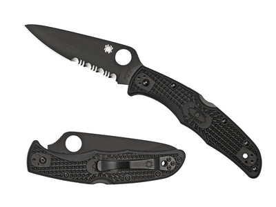 Spyderco Endura 4 C10PSBBK 103 gr, Back Lock, clip 4 posizioni, Made in Japan