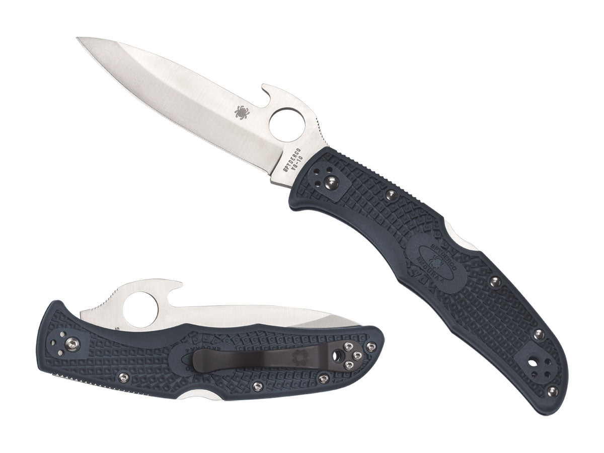 Spyderco Endura 4 C10PGYW 102 gr, Back Lock, clip 4 posizioni, Made in Japan