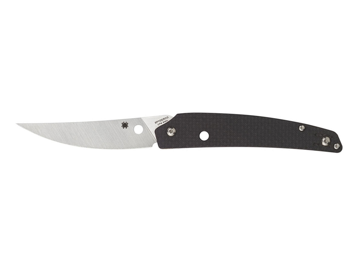 Spyderco Ikuchi C242CFP lama fibra carbonio G-10 fodere scheletrate apribottiglie Paul Alexander - vista principale