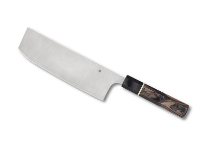 Spyderco Itamae Nakiri K17GPBNBK burl G-10 18,5 cm Murray Carter chef sushi forma rettangolare