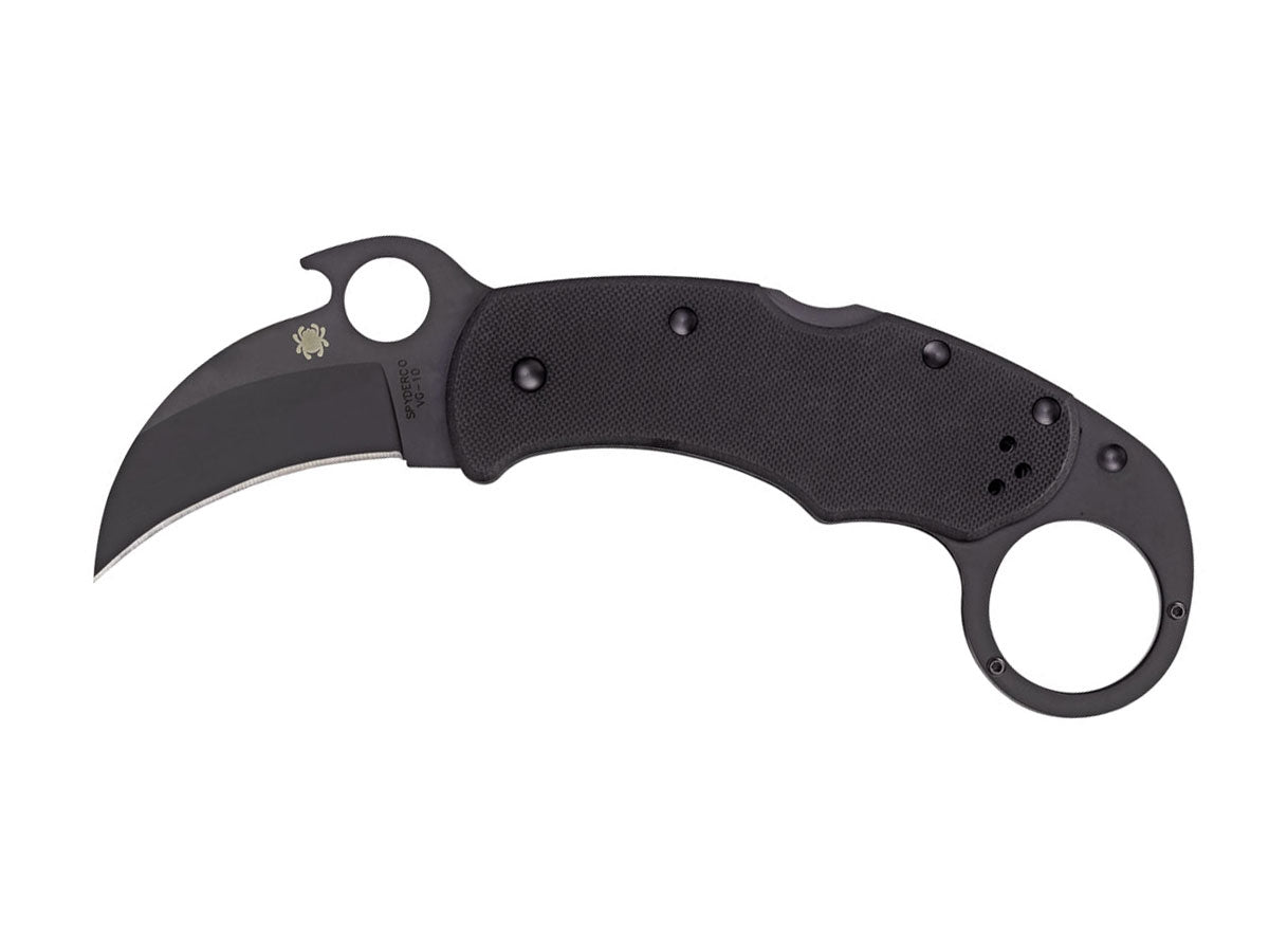 Spyderco Karahawk C170GBBKP lama hawkbill acciaio VG-10, manico G-10 all black